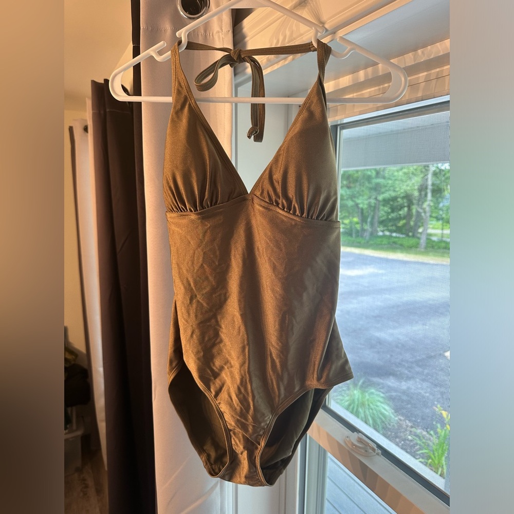 Golden Summer Goddess Low Cut Sexy One-piece